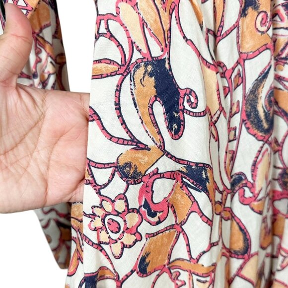 A.L.C. | Salina Linen Long Sleeve Mini Dress - Picture 6 of 11